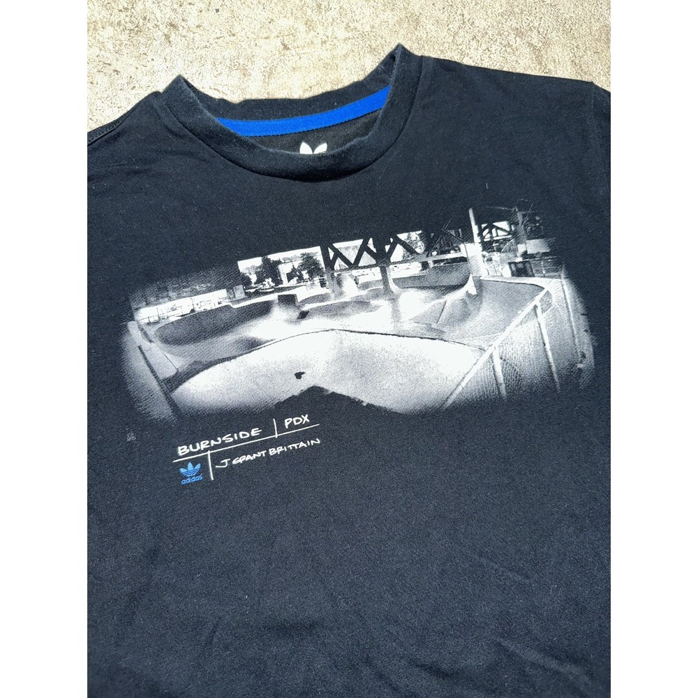Adidas Men's Size S Climalite T Shirt Burn Side‎ Skatepark J Grant Brittain - Picture 2 of 10
